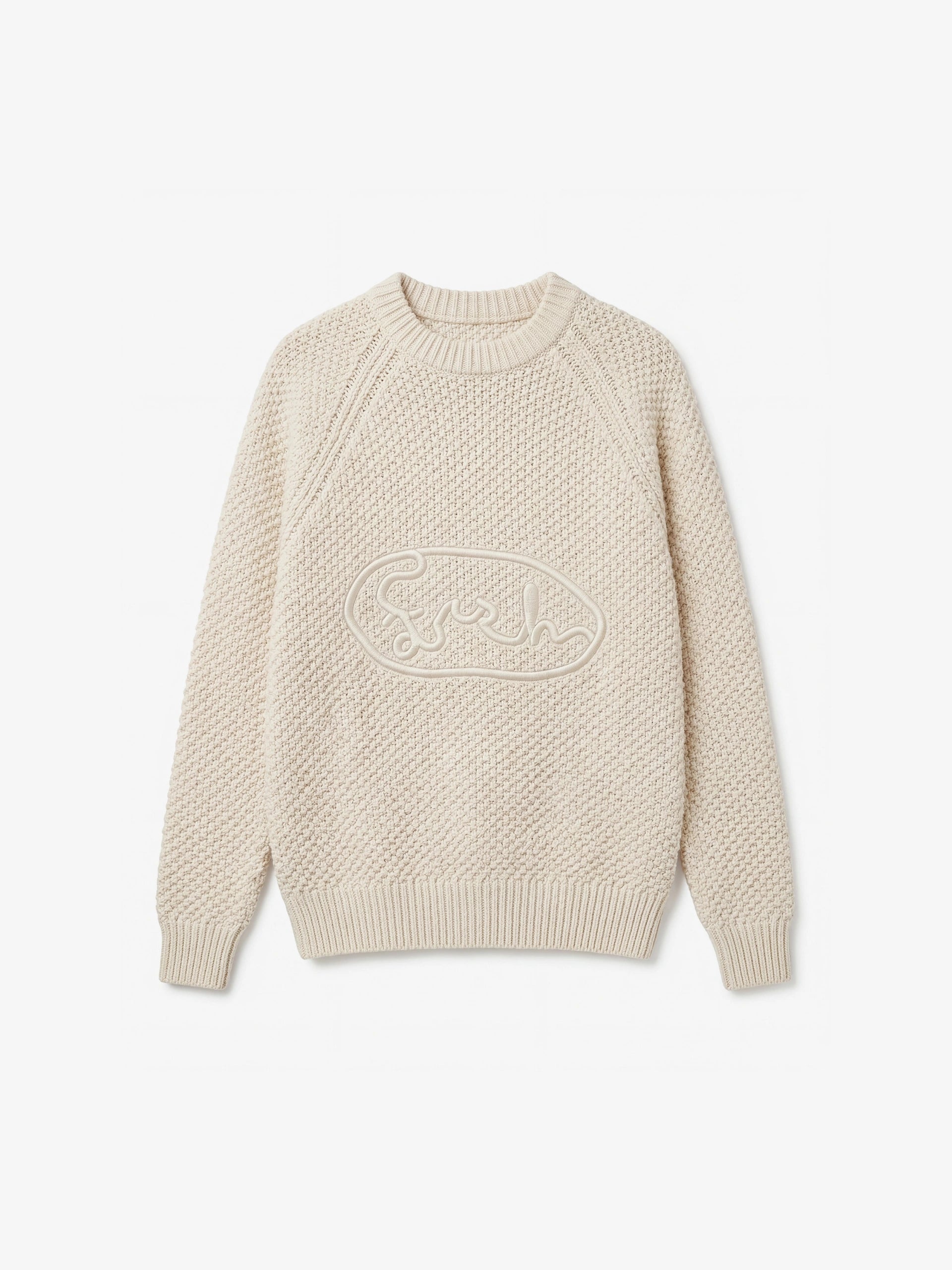 FRSH Oval Logo Knit Sweater