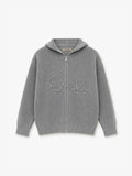 FRSH Sign Knit Hoodie Grey