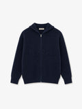 FRSH Sign Knit Hoodie Navy