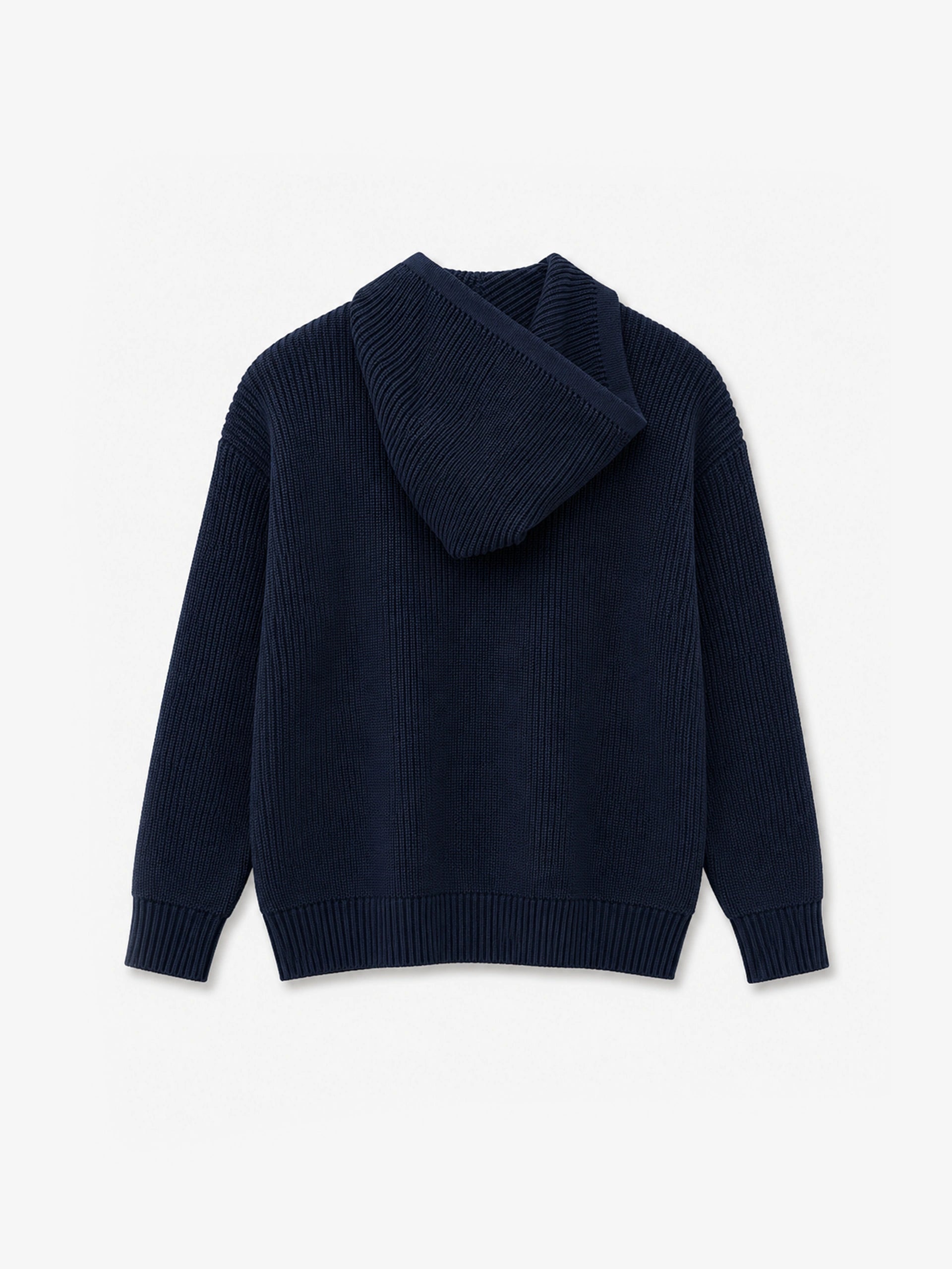 FRSH Sign Knit Hoodie Navy