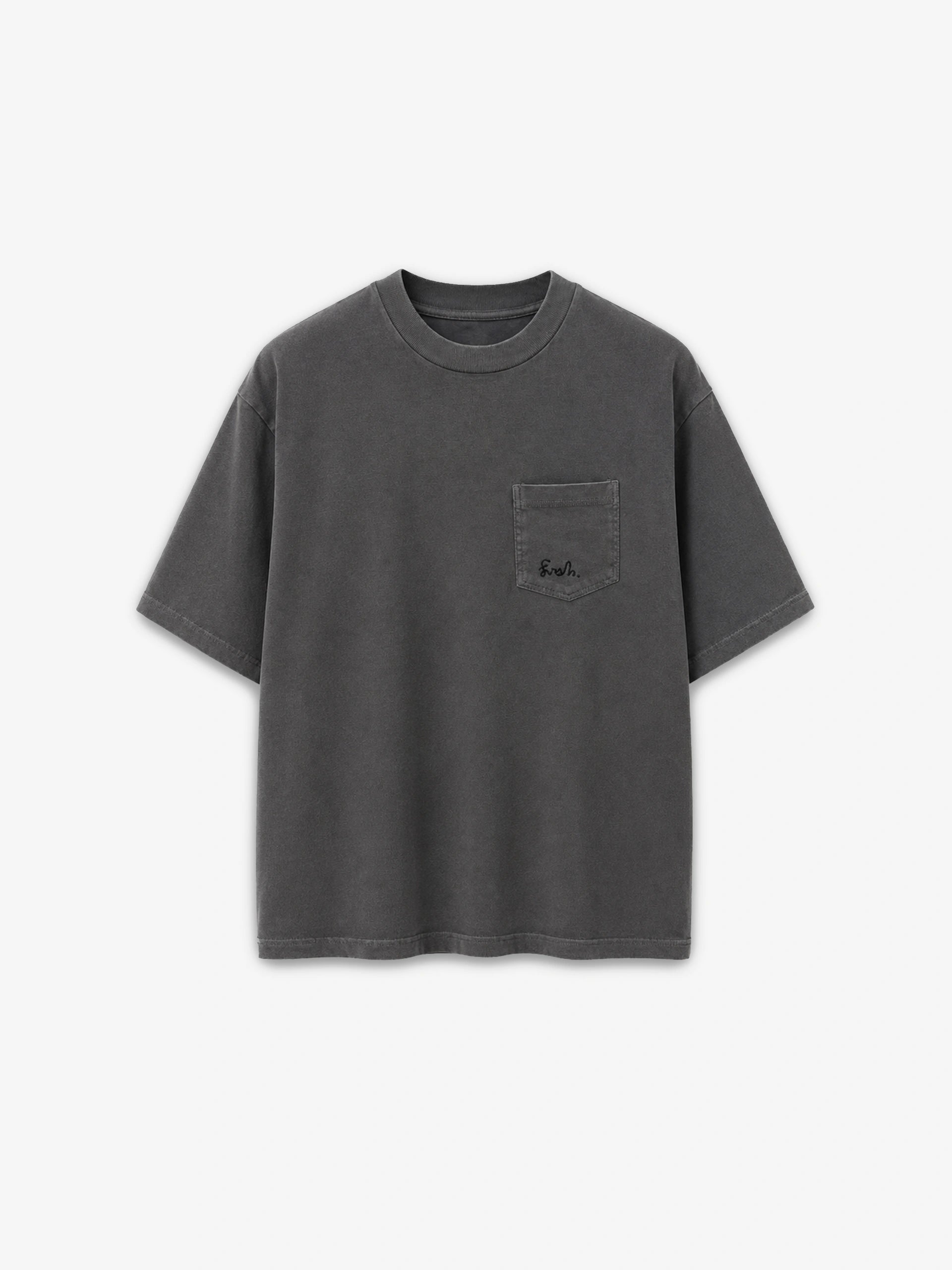 FRSH Sign Pocket Tee Grey