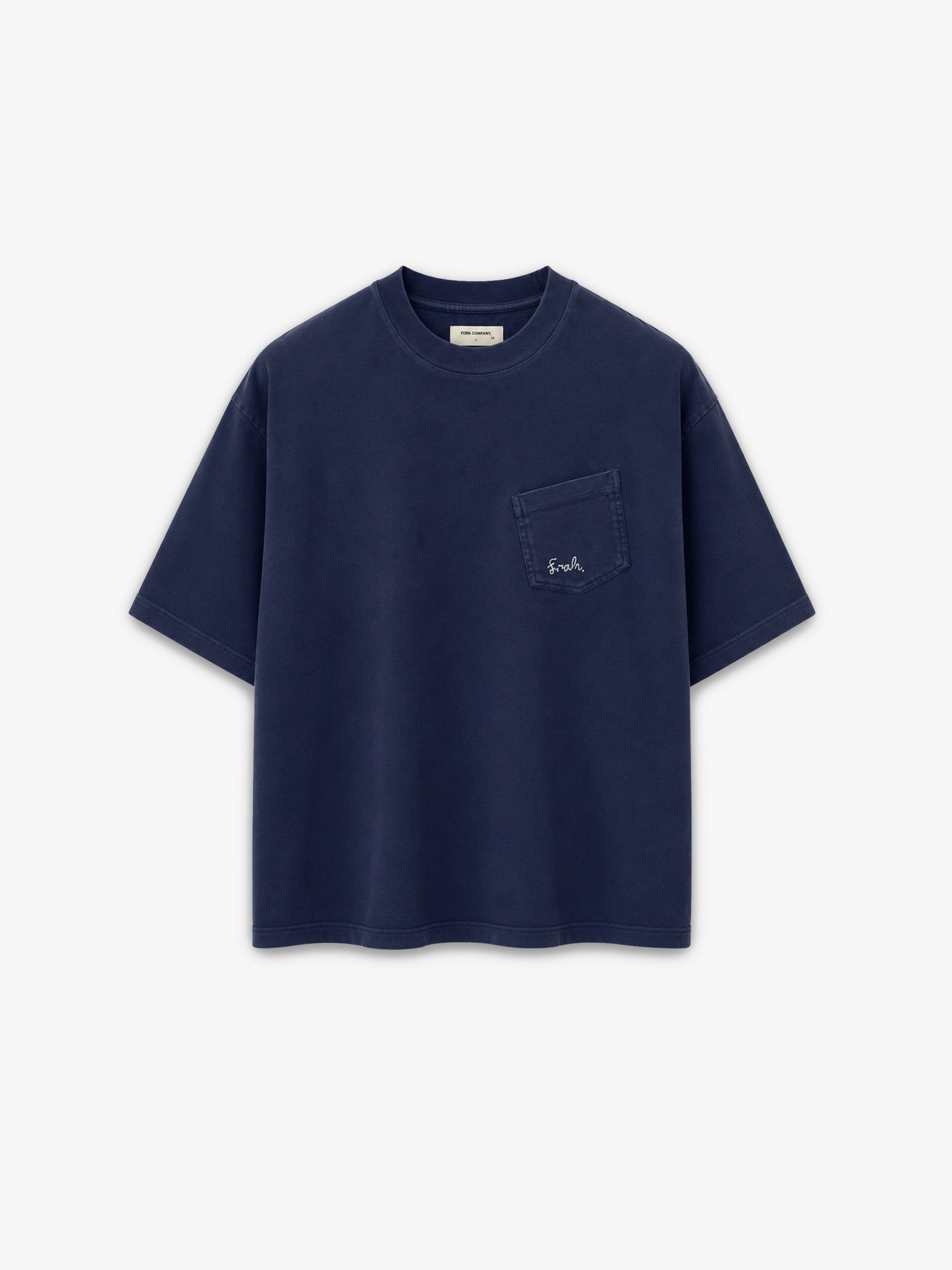 FRSH Sign Pocket Tee Navy
