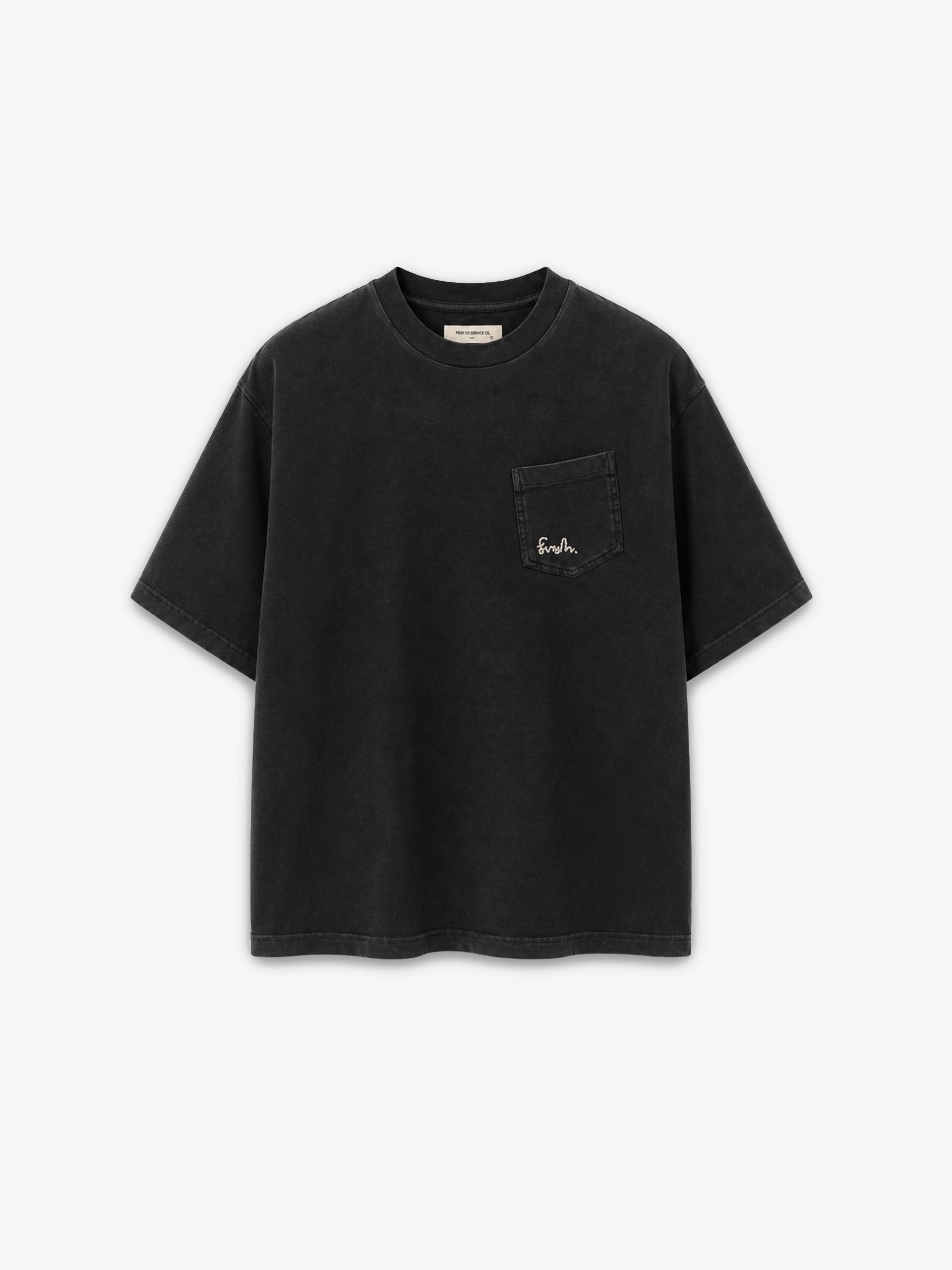 FRSH Sign Pocket Tee Black